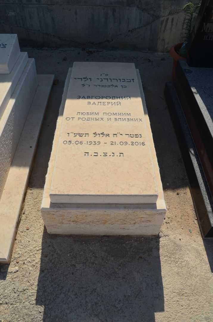 קברו של ולרי זבגורודני