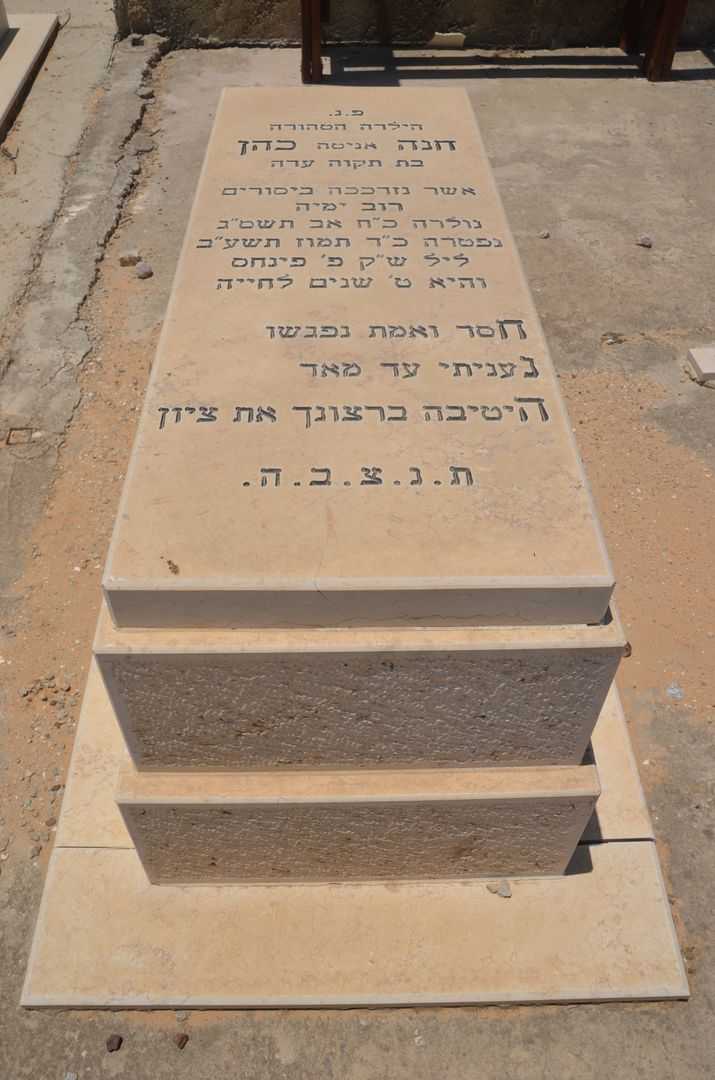 קברו של חנה אניטה כהן