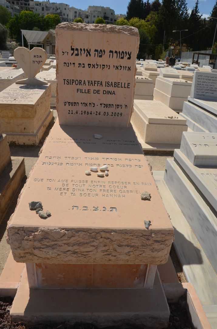 קברו של ציפורה איזבלה ניקולס אזולאי