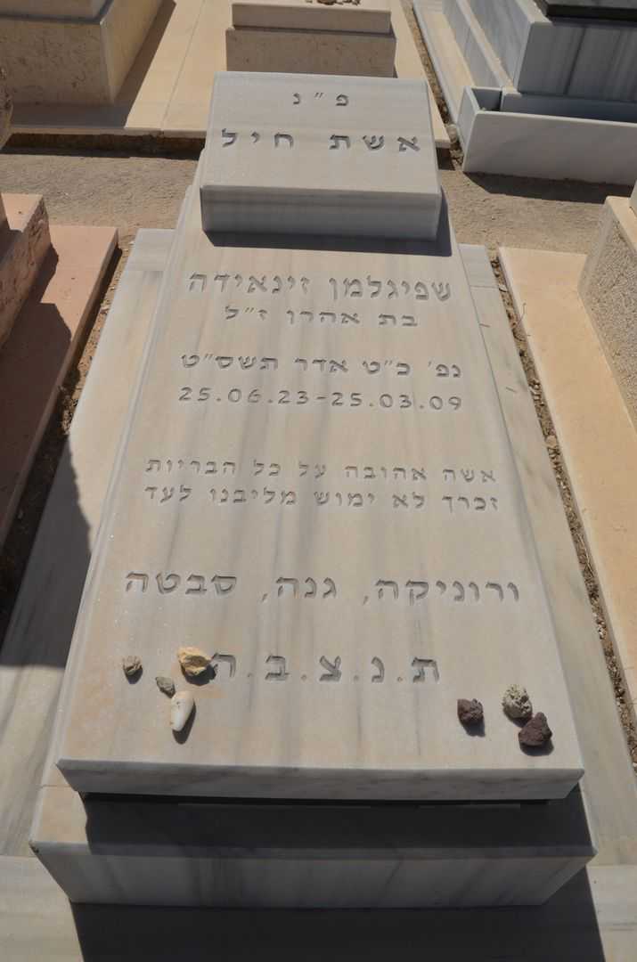 קברו של זינאידה שפיגלמן