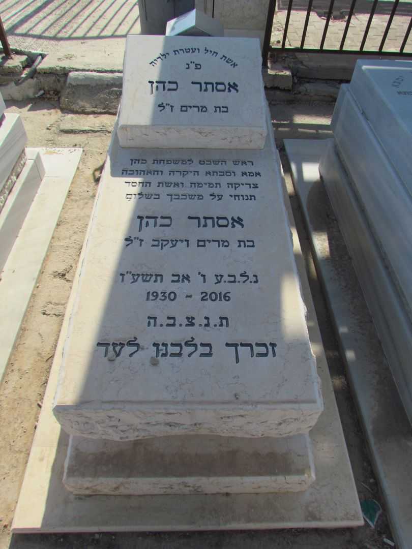 קברו של אסתר כהן