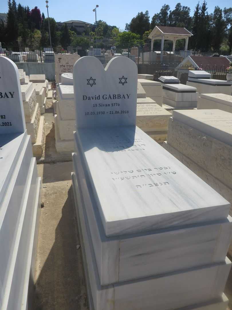 קברו של דוד גבאי
