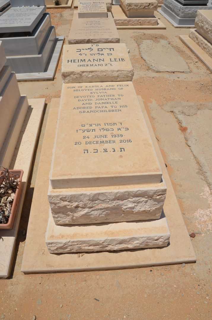 קברו של חיים  היימן לייב