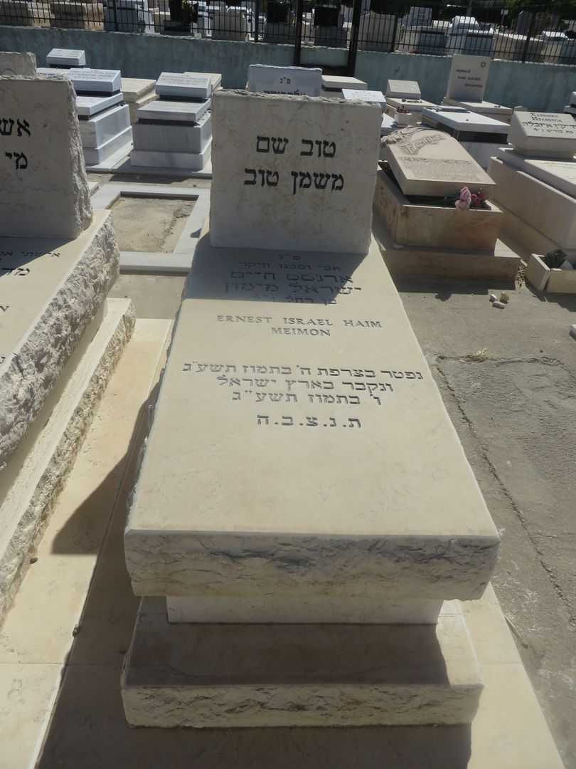 קברו של ארנסט חיים ישראל מימון