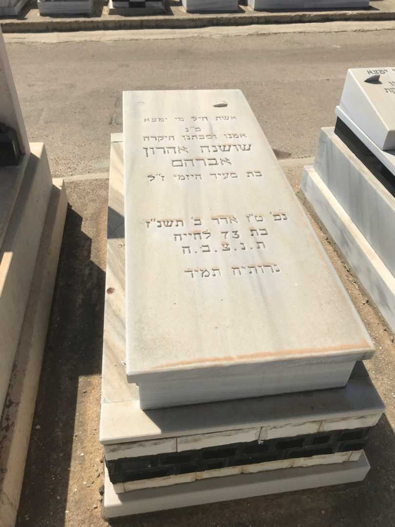 קברו של שושנה אהרון אברהם