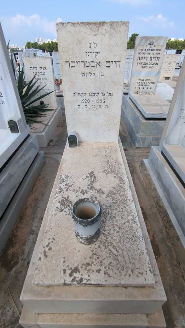 קברו של חיים אסטרייכר
