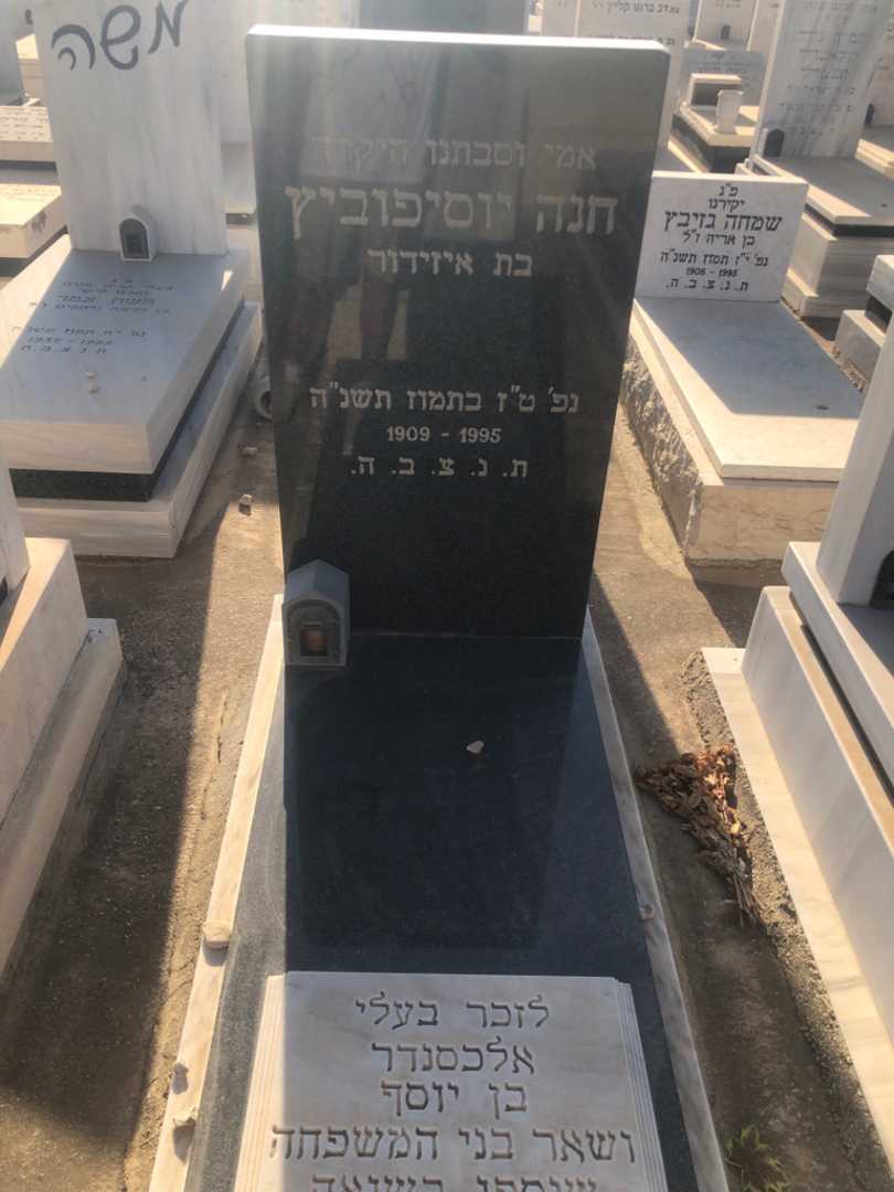 קברו של חנה יוסיפוביץ. תמונה 1