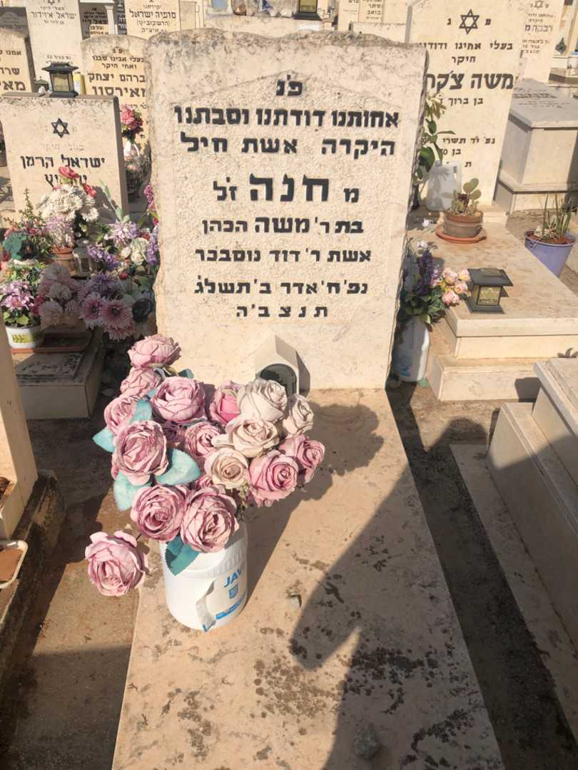 קברו של חנה "הכהן" נוסבכר