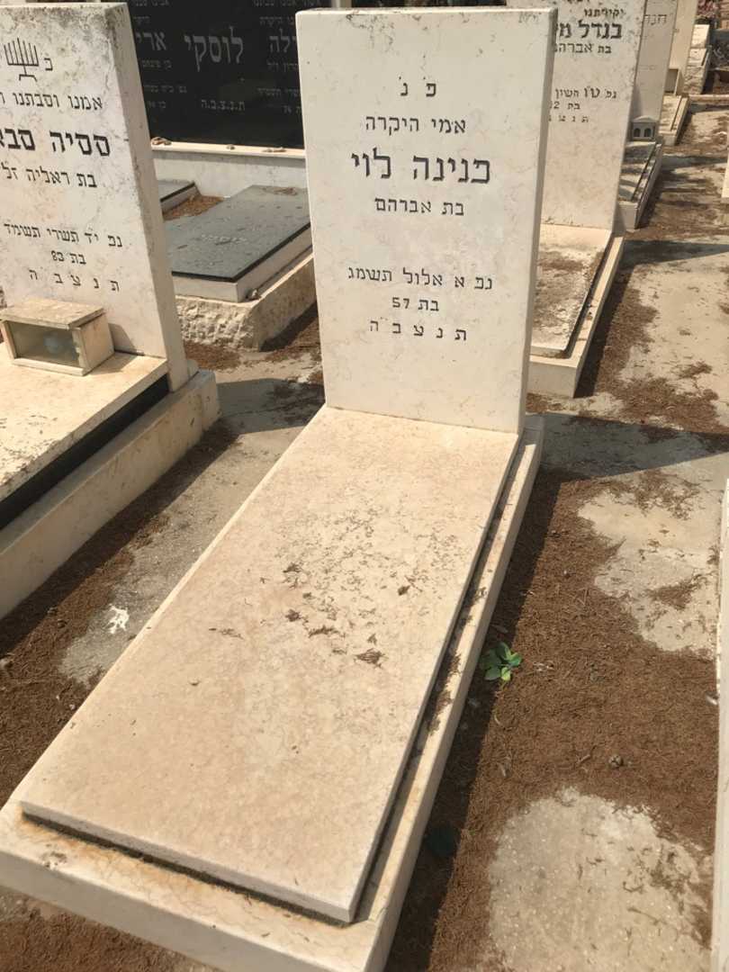 קברו של פנינה לוי