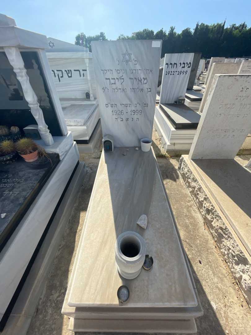 קברו של מאיר ליבר