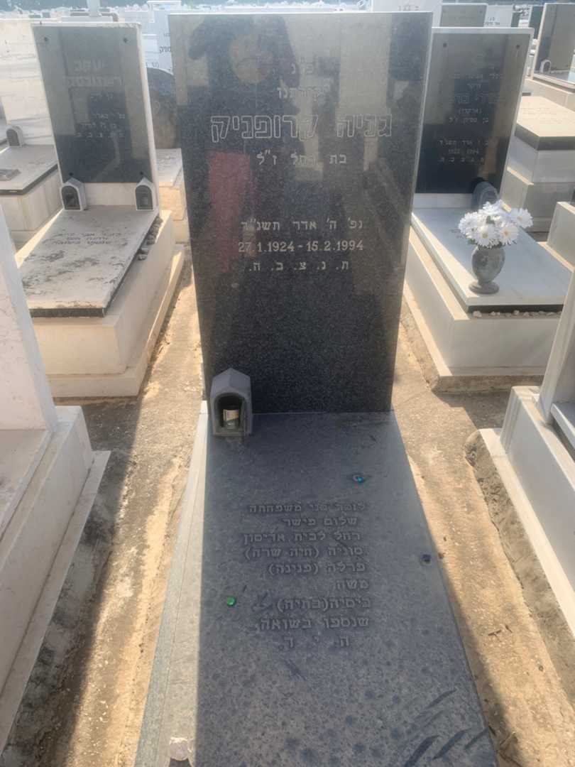 קברו של גניה קרופניק. תמונה 1