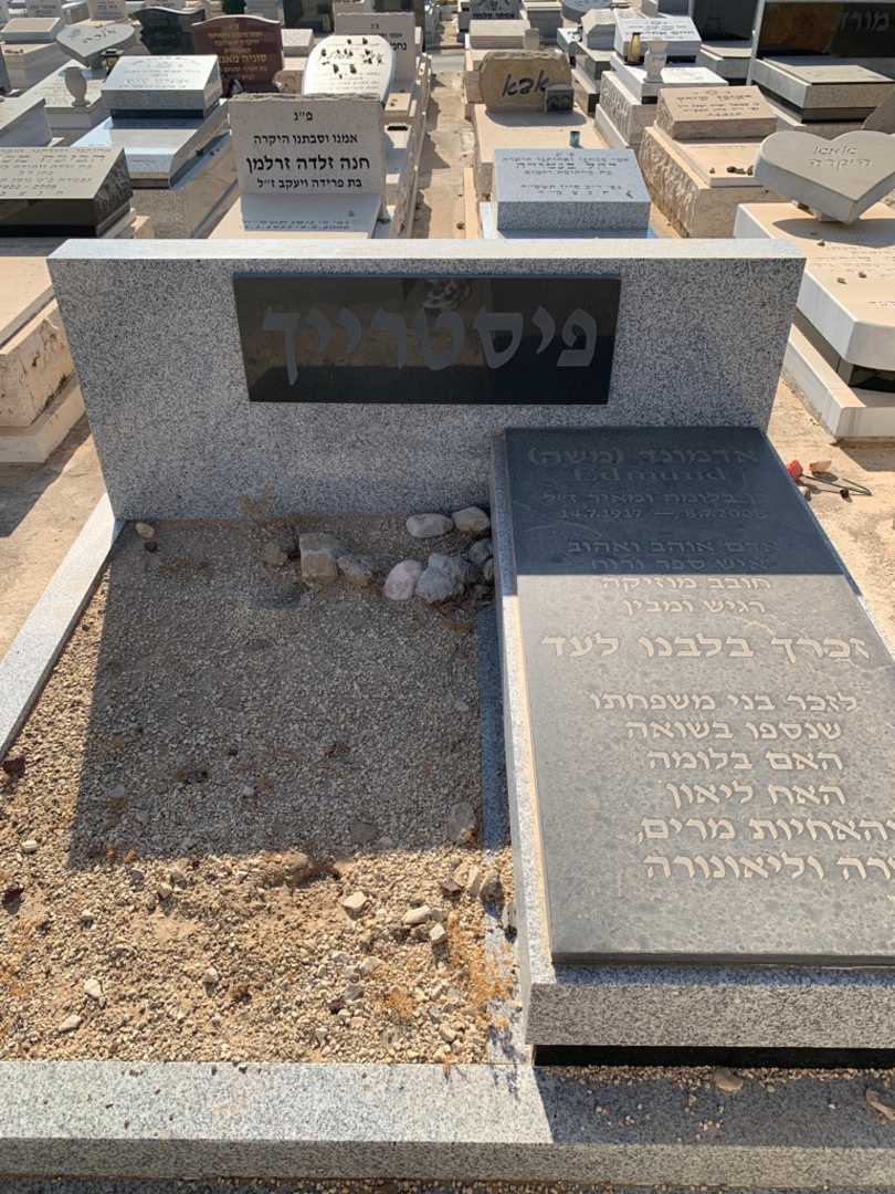 קברו של אדמונד משה פיסטרייך. תמונה 1