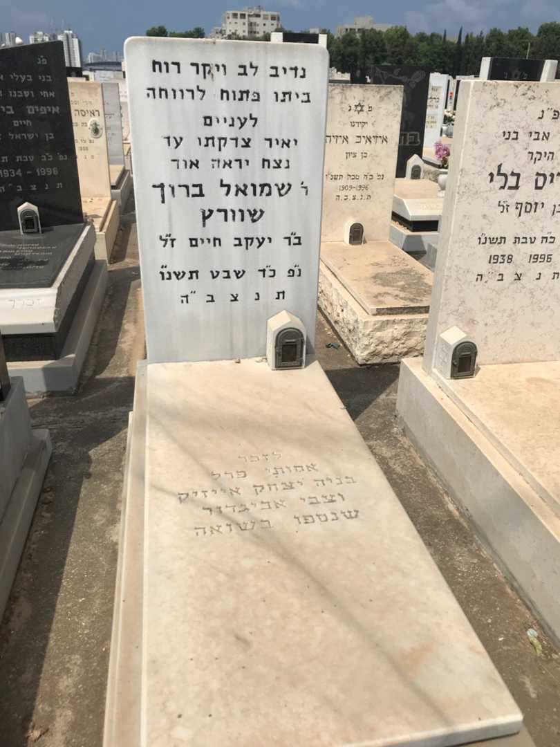 קברו של שמואל ברוך שוורץ