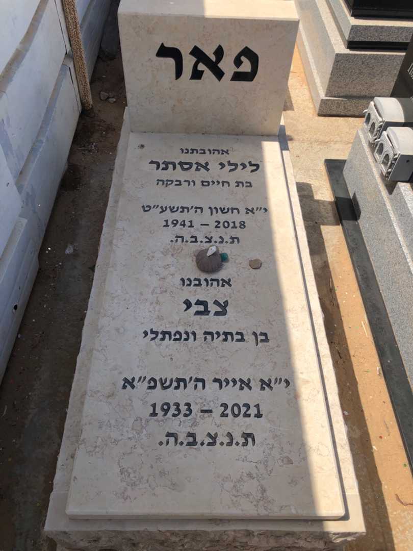 קברו של צבי פאר