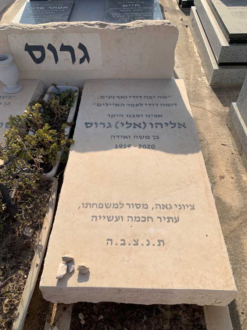 קברו של אליהו אלי גרוס. תמונה 2