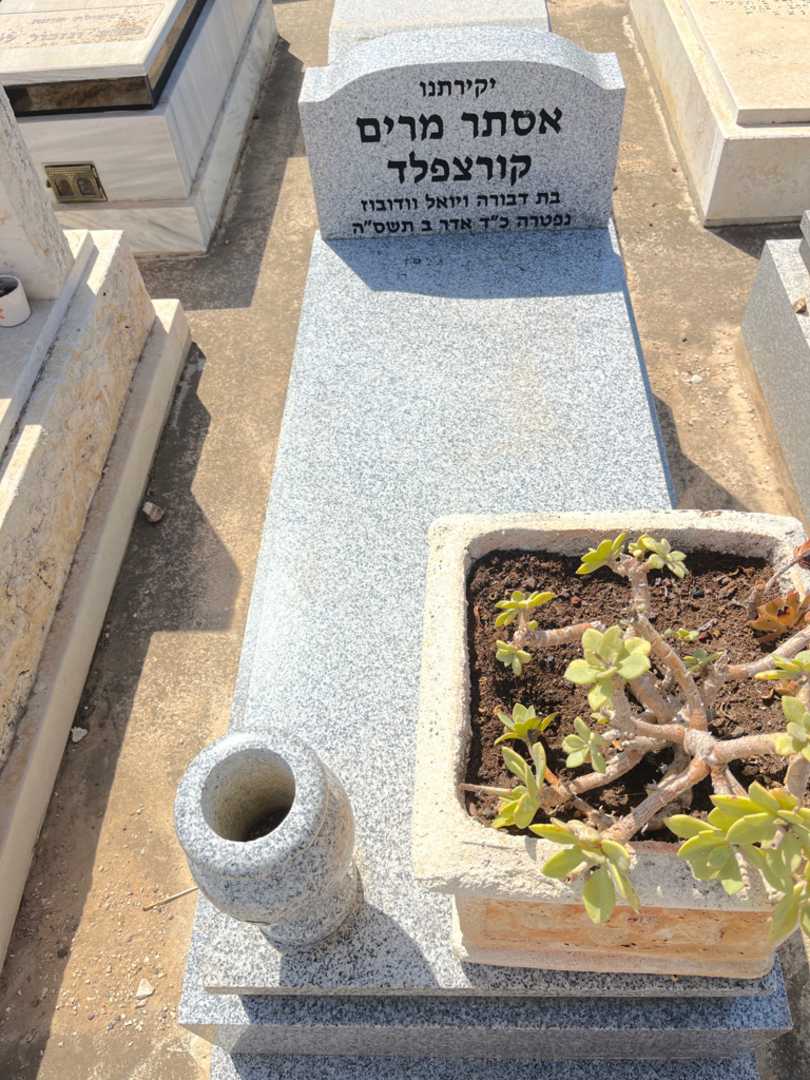 קברו של אסתר מרים קורצפלד