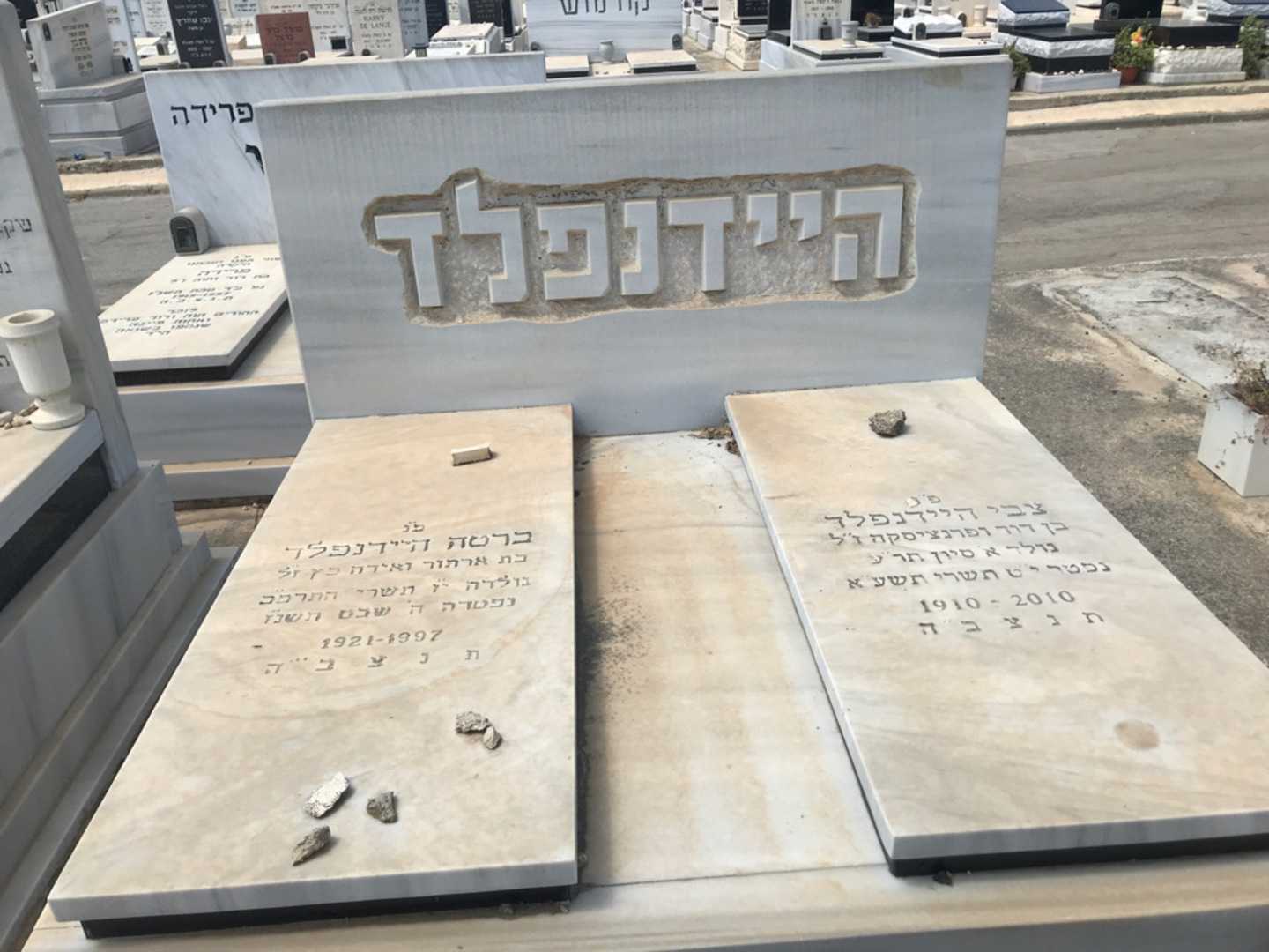 קברו של צבי היידנפלד. תמונה 1
