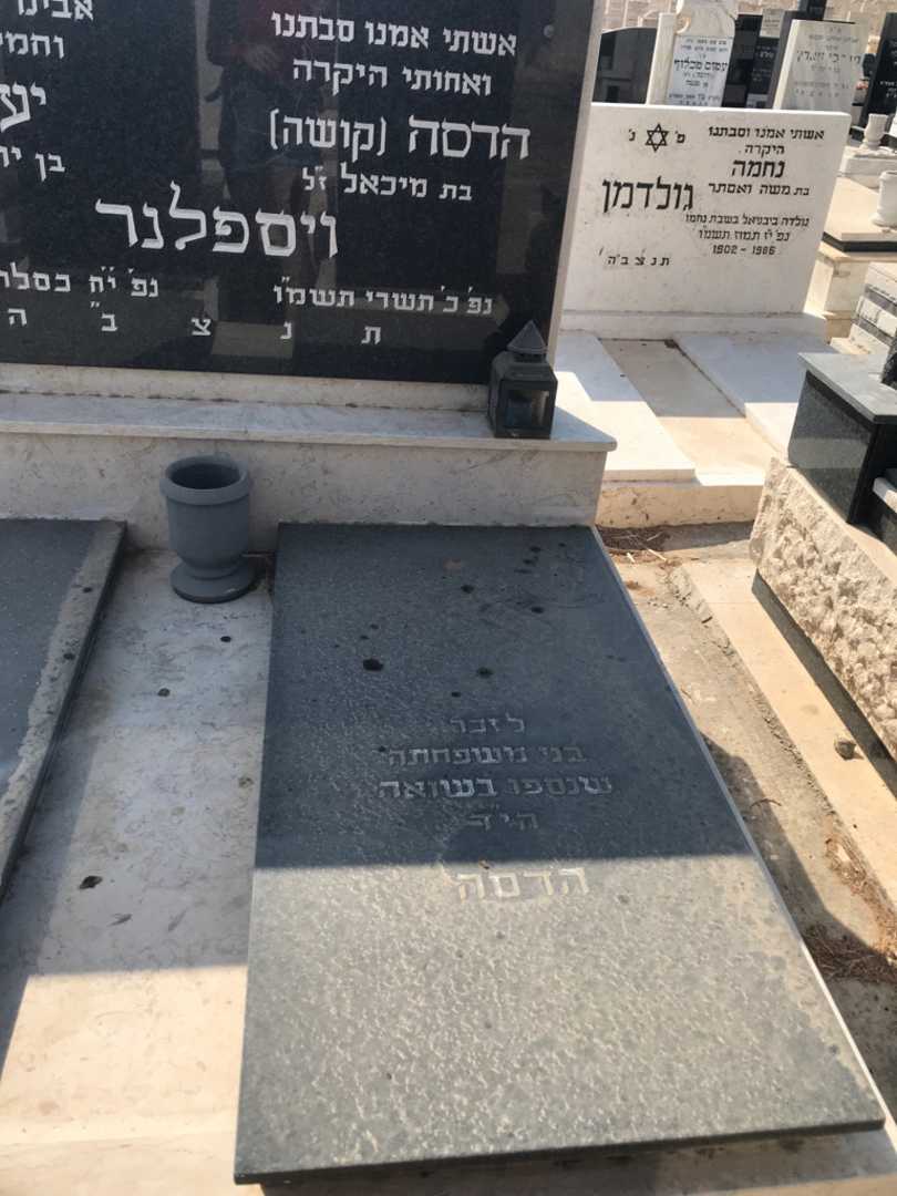קברו של הדסה "קושה" ויספלנר. תמונה 2