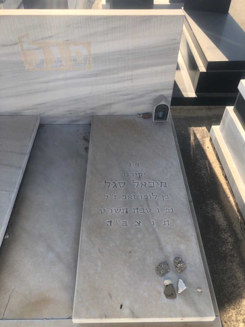 קברו של מיכאל סגל. תמונה 1