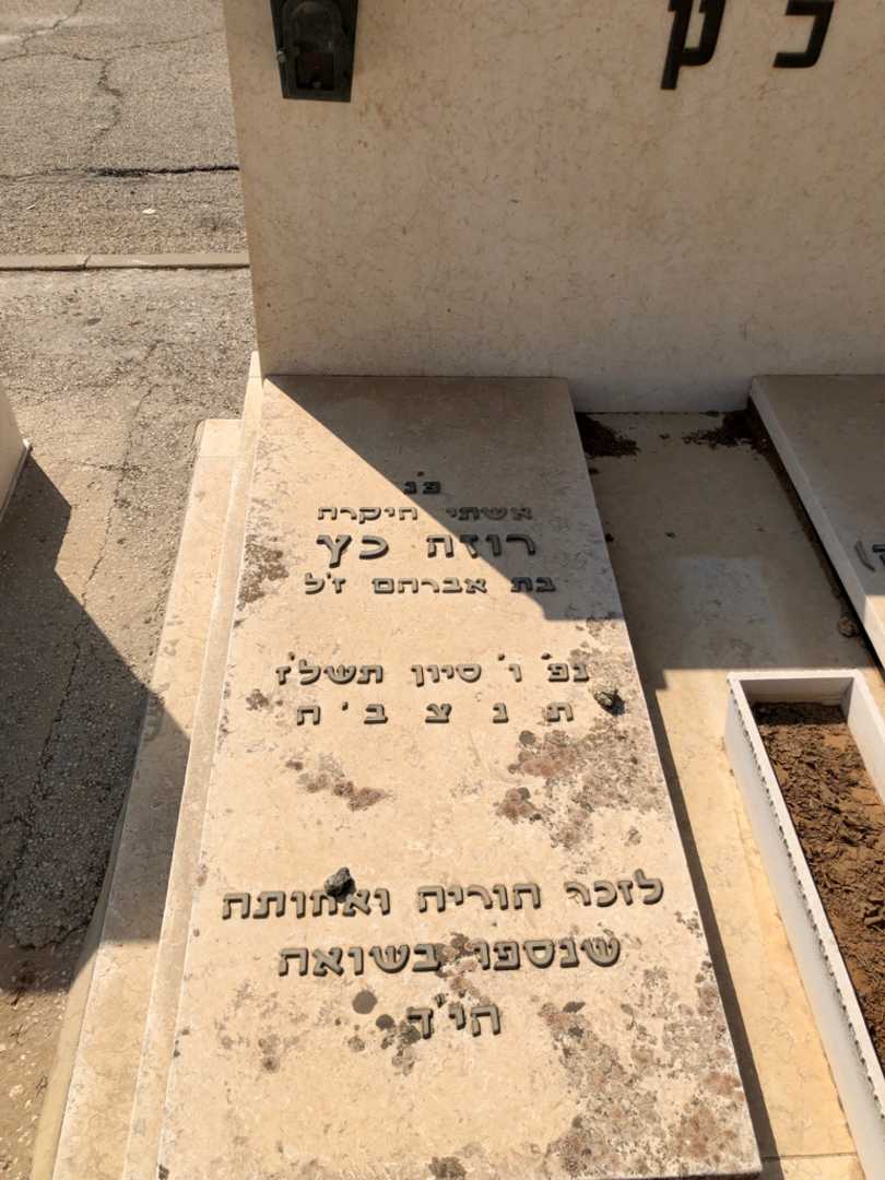 קברו של רוזה כץ. תמונה 1