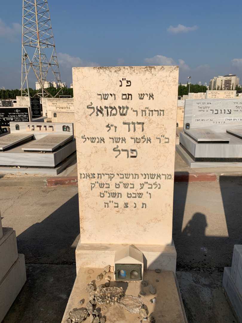 קברו של שמואל דוד פרל