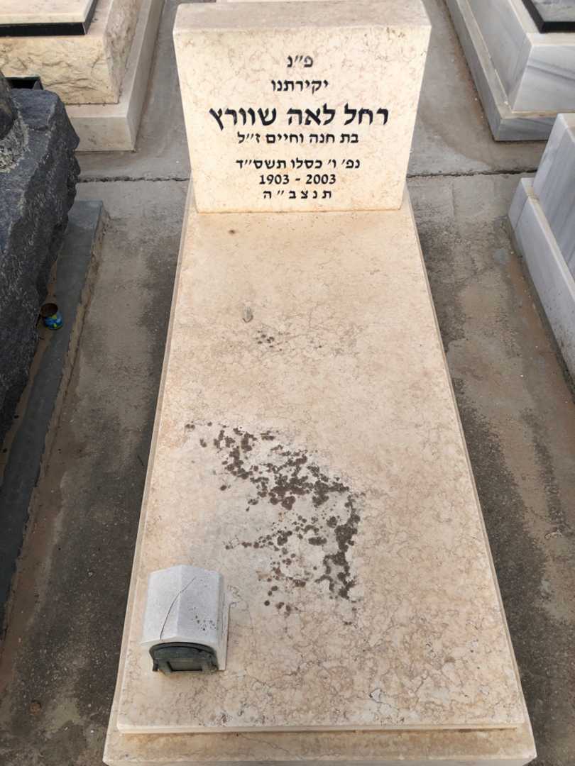 קברו של רחל לאה שוורץ