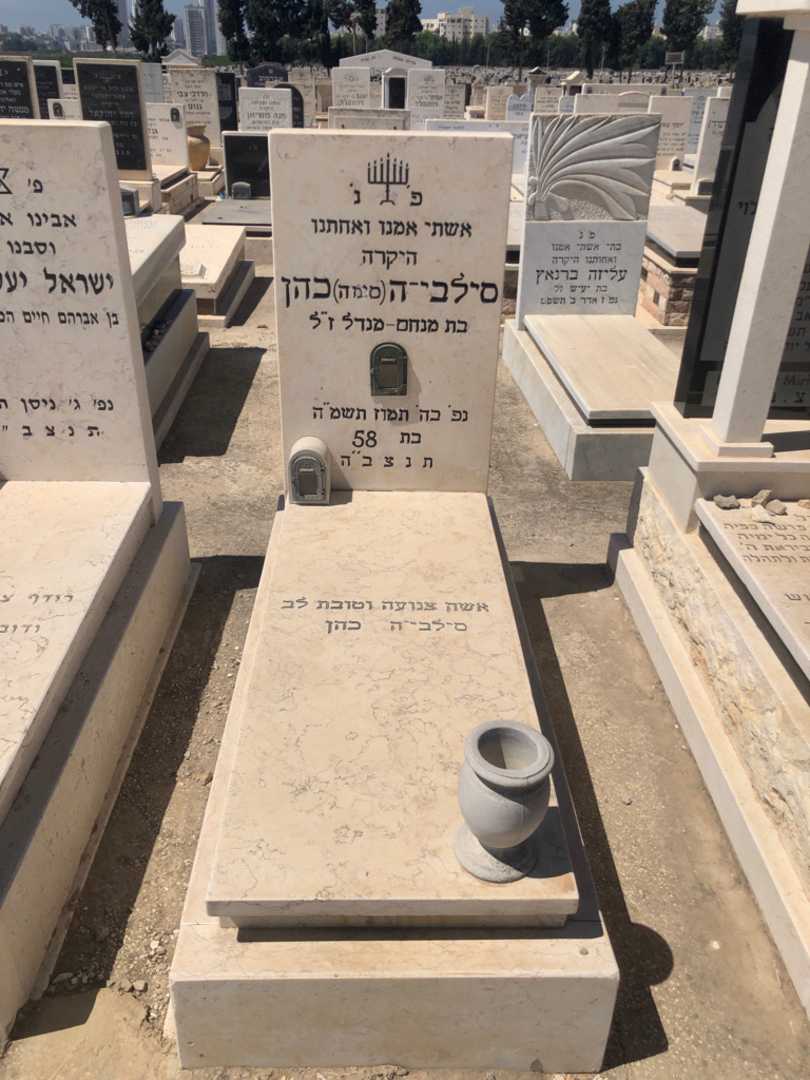קברו של סילבייה "סימה" כהן. תמונה 1