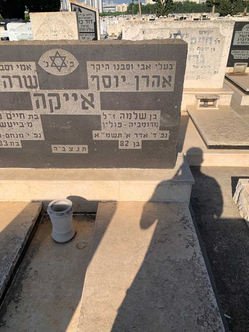 קברו של אהרן יוסף אייקה. תמונה 2
