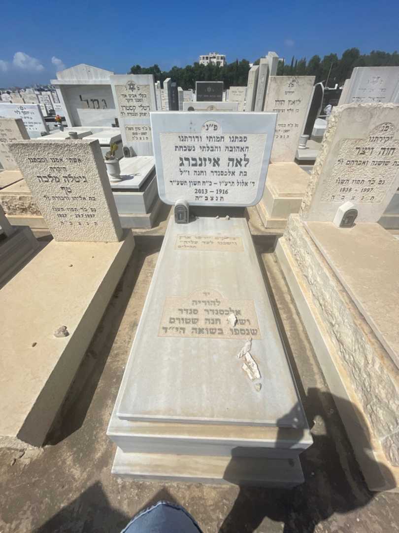 קברו של שרה חנה שטורם