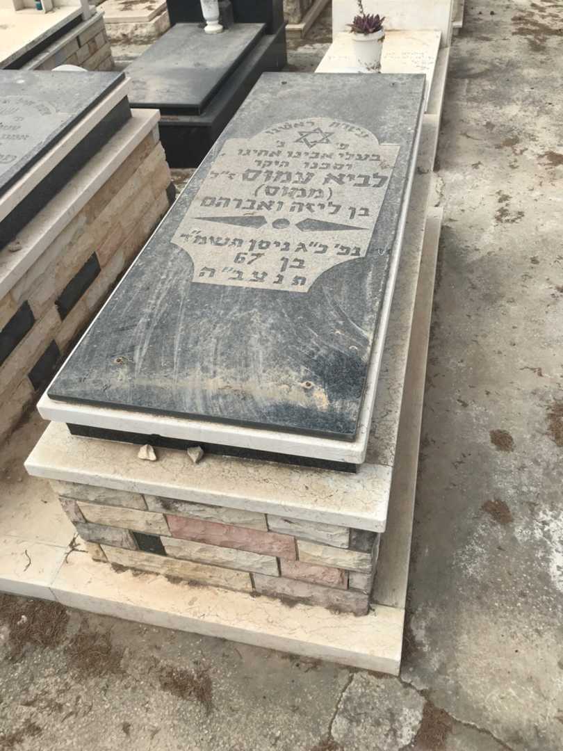 קברו של עמוס "ממוס" לביא