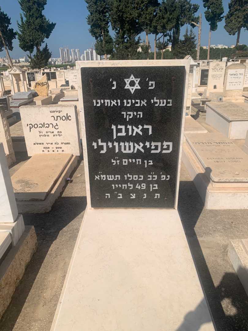 קברו של ראובן פפיאשוילי