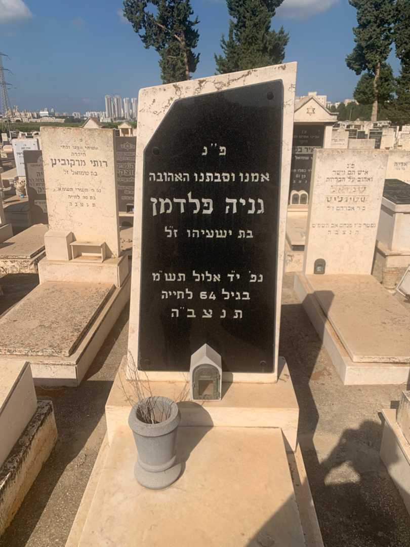 קברו של גניה פלדמן