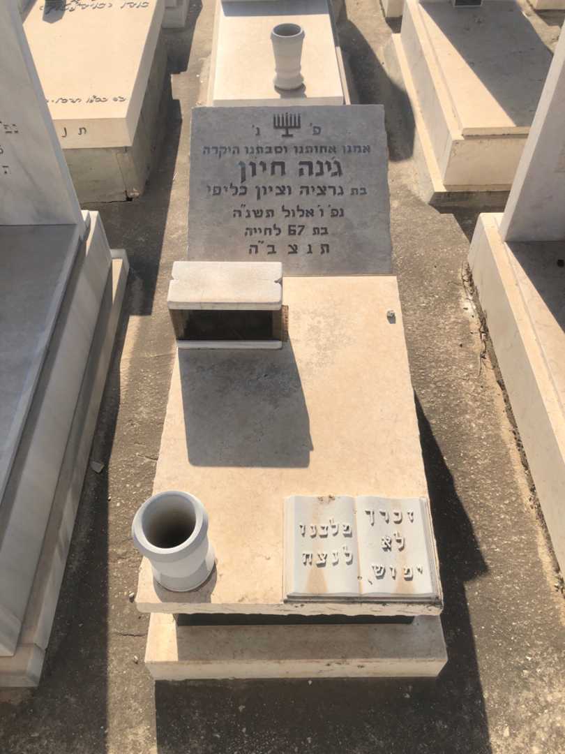קברו של ג׳ינה חיון