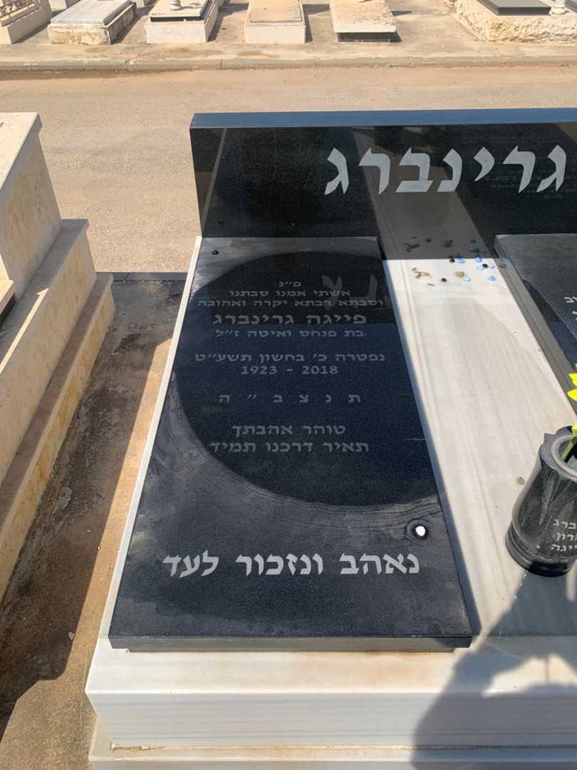 קברו של פייגה גרינברג. תמונה 2