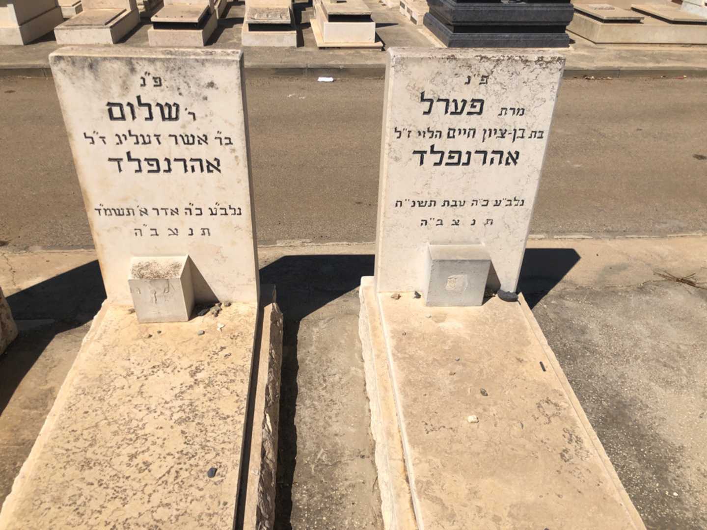 קברו של שלום אהרנפלד. תמונה 2