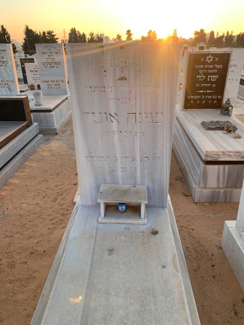 קברו של פנינה אונגר