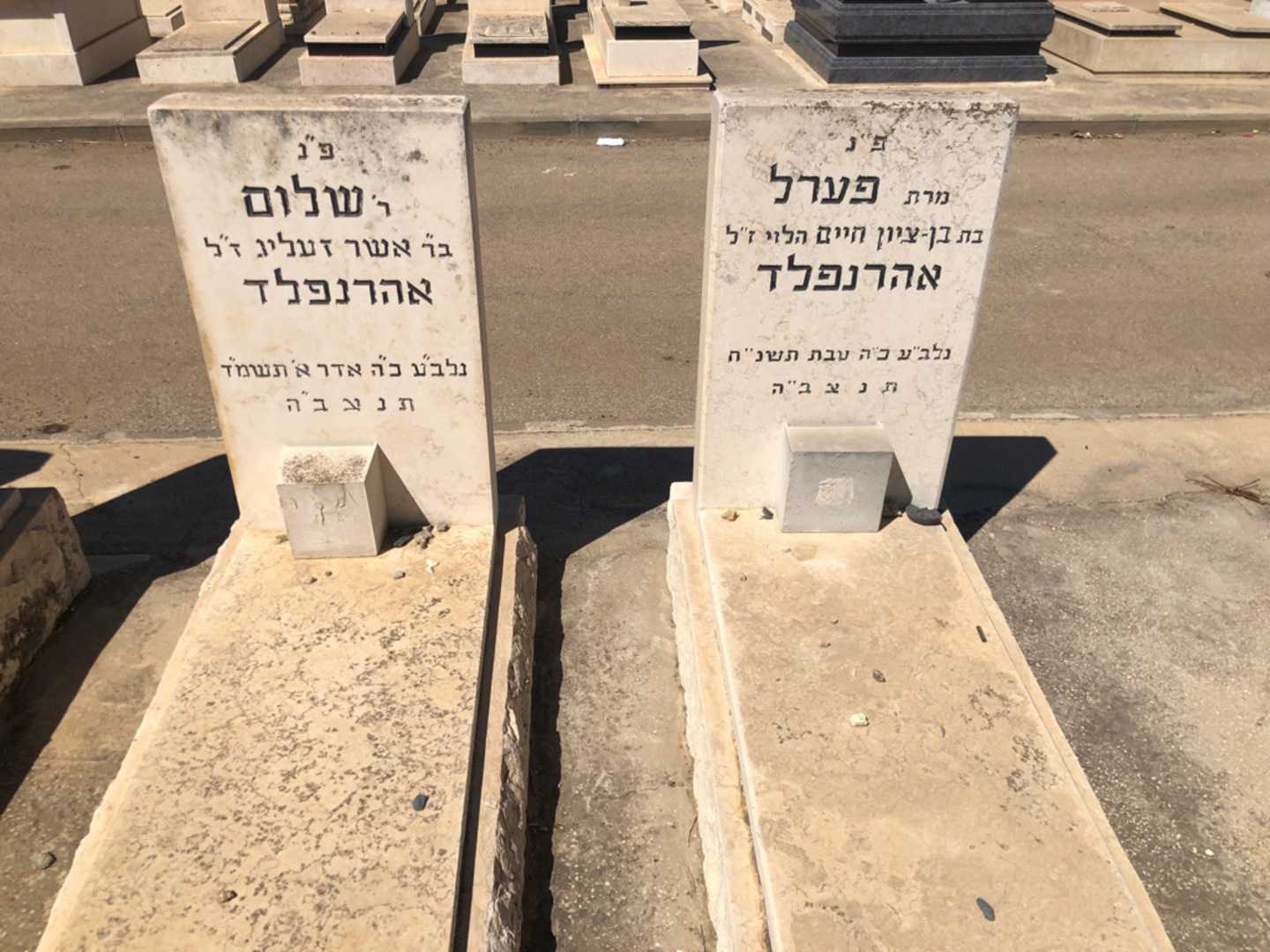 קברו של פערל אהרנפלד. תמונה 2