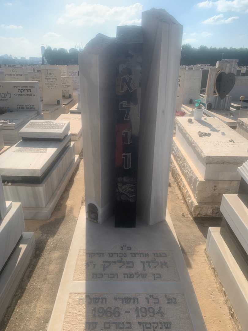 קברו של אלון פליק. תמונה 1