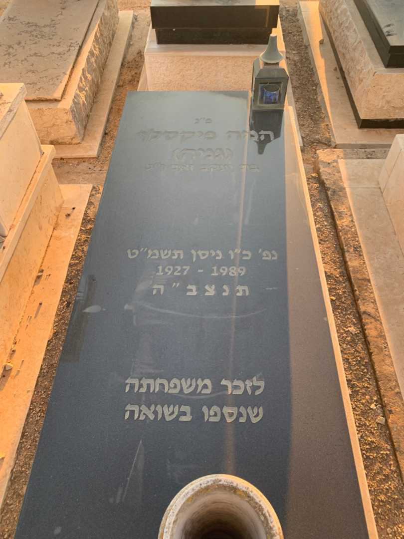 קברו של הניה "גניה" פיקסלר