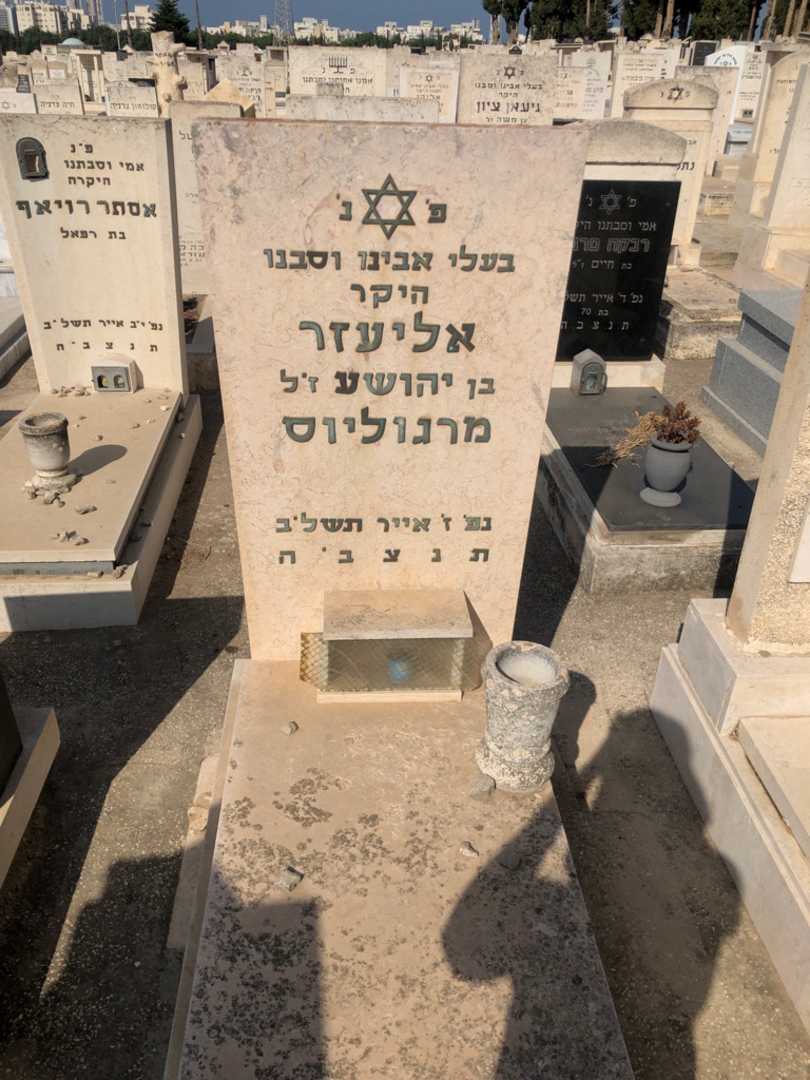 קברו של אליעזר מרגוליוס