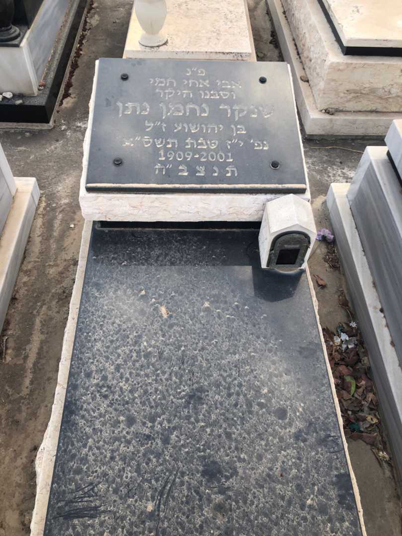 קברו של נתן שנקר נחמן