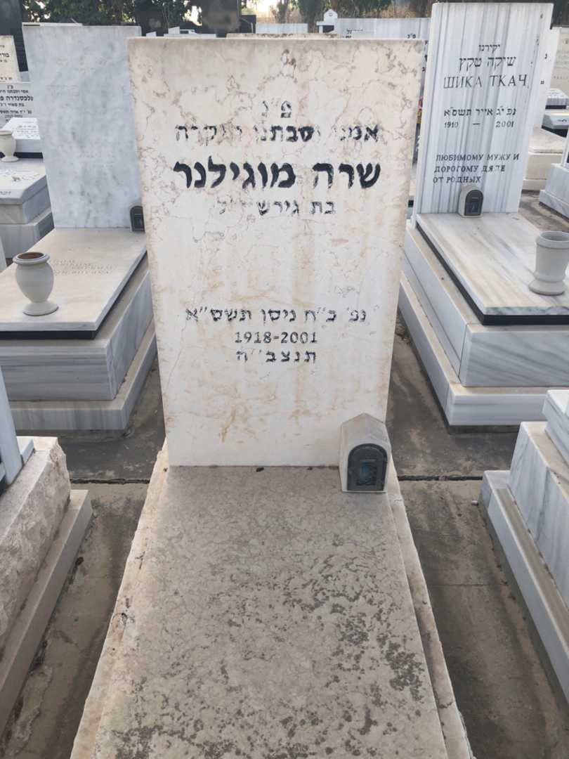 קברו של שרה מוגילנר