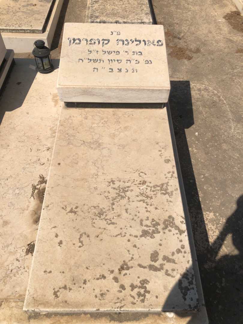 קברו של פאולינה קופרמן. תמונה 1