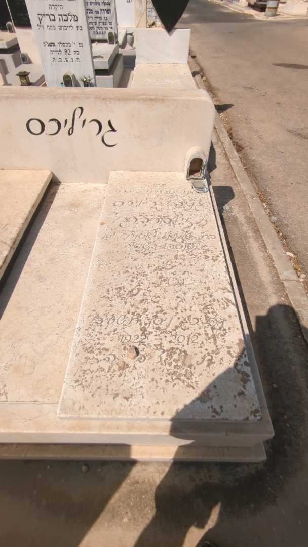 קברו של גניה "זילברברג" גריליכס. תמונה 2