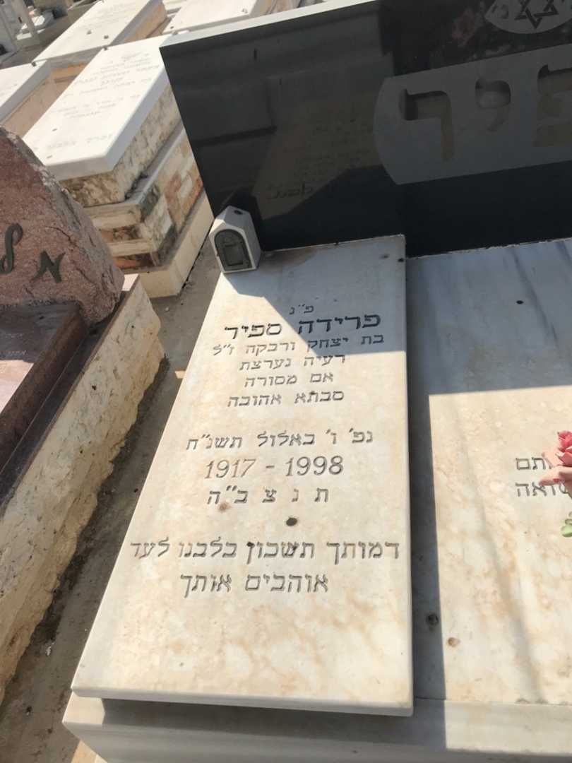 קברו של פרידה ספיר. תמונה 2