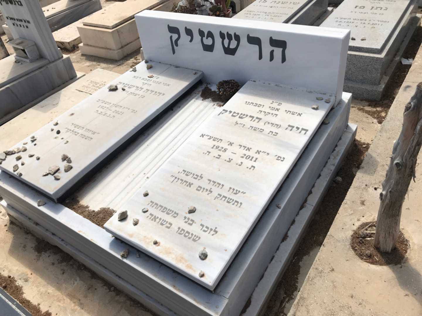 קברו של חיה "הדי" הרשטיק. תמונה 1