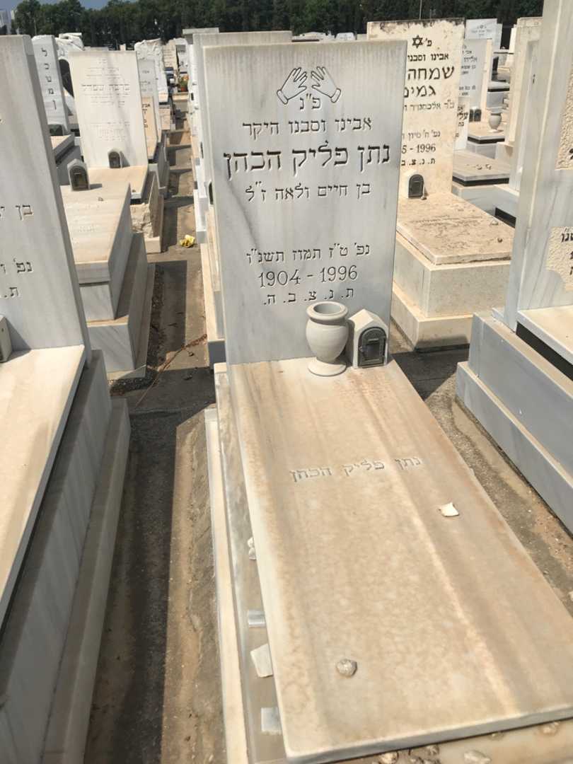 קברו של נתן פליק הכהן