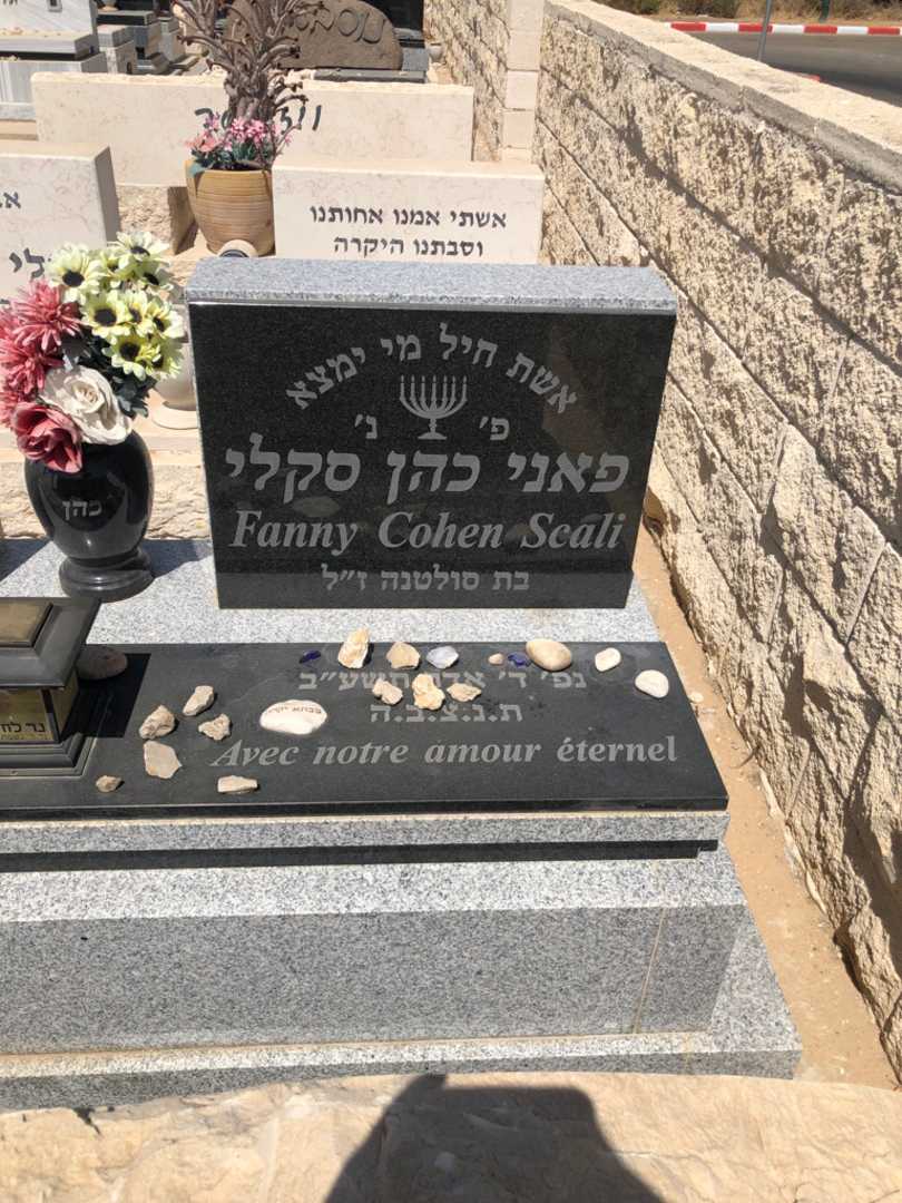 קברו של פאני כהן סקלי. תמונה 1