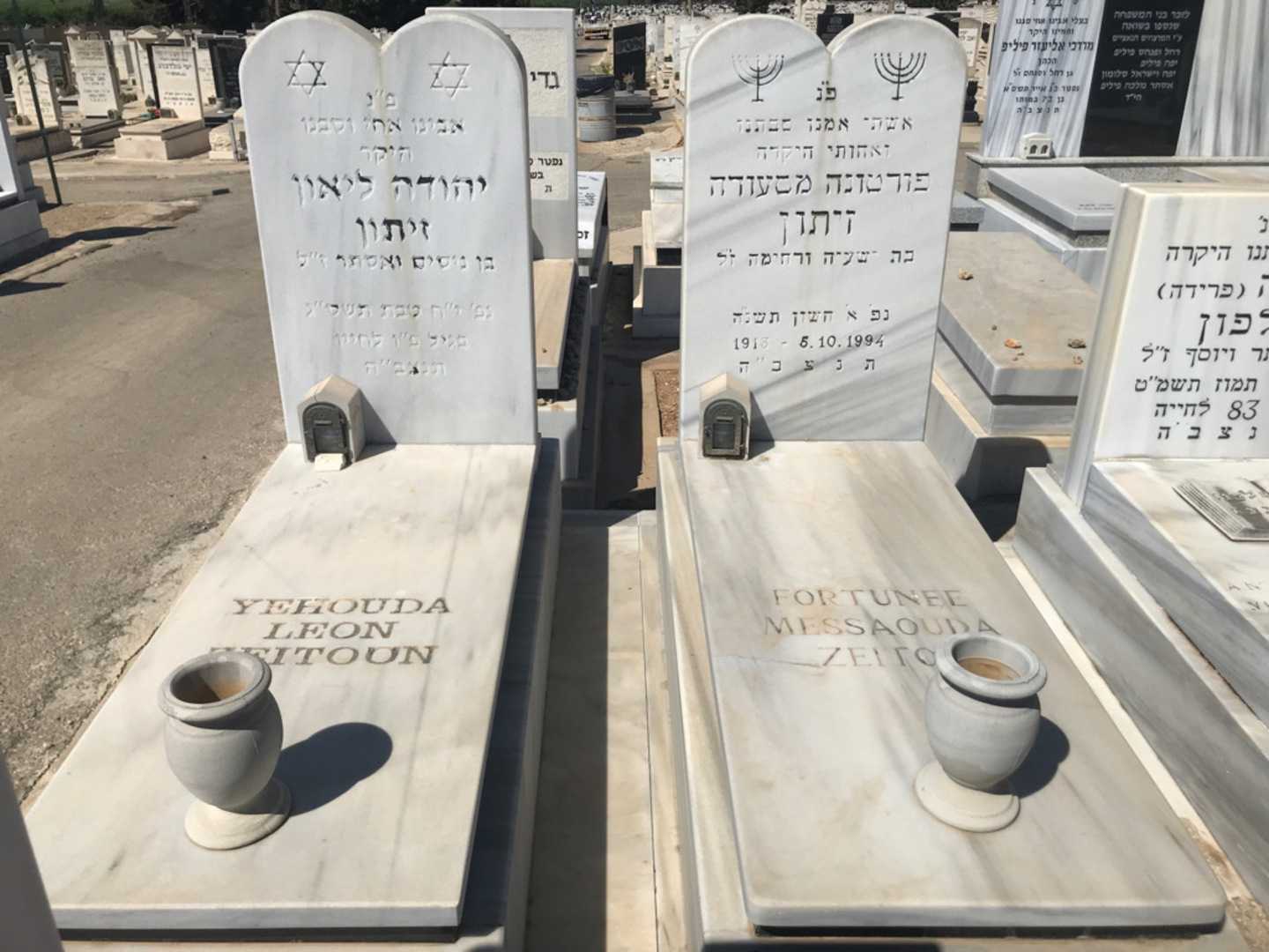 קברו של יהודה ליאון זיתון. תמונה 1