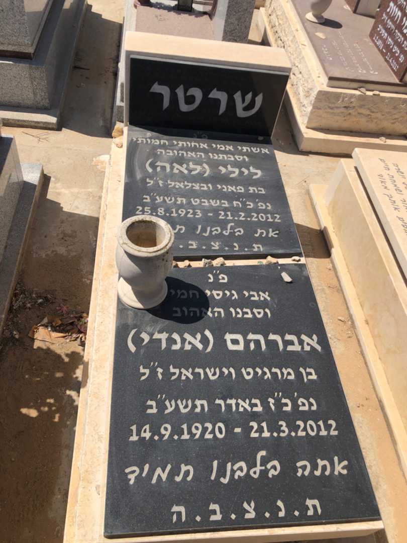 קברו של לילי "לאה" שרטר. תמונה 2